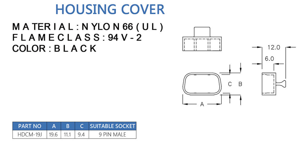 Plug cap HDCM-19J